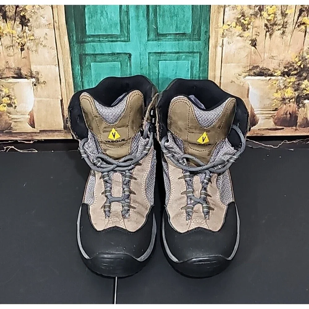 Vasque Women's Gore-Tex 7433 M 04/05 Brown Mid Top Leather Hiking Shoes Size 9 M